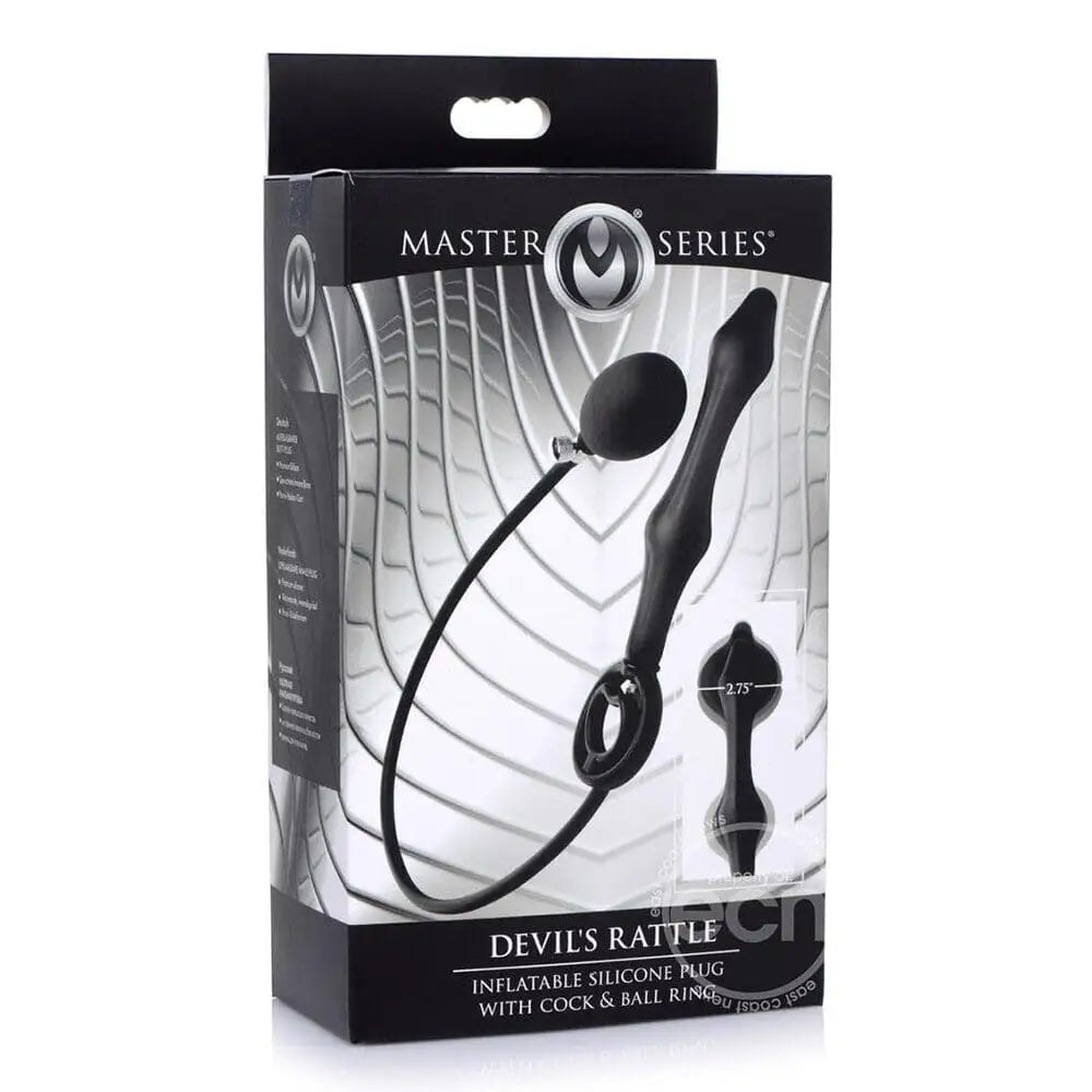 Master Series Devils Rattle Inflatable Anal Plug with Cock Ring - Save 30% - with - Sale United Kingdom Stoke-on-trent