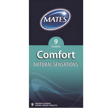 Mates Comfort Natural Sensations Condoms 9 Pack - Save 20% - Fast Shipping - Sale United Kingdom Stoke-on-trent