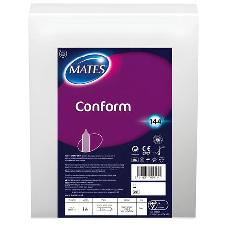 Mates Conform Condom Bx144 Clinic Pack - Condoms - Save 25% - Bx144 - Fast Shipping - Sale United Kingdom Stoke-on-trent