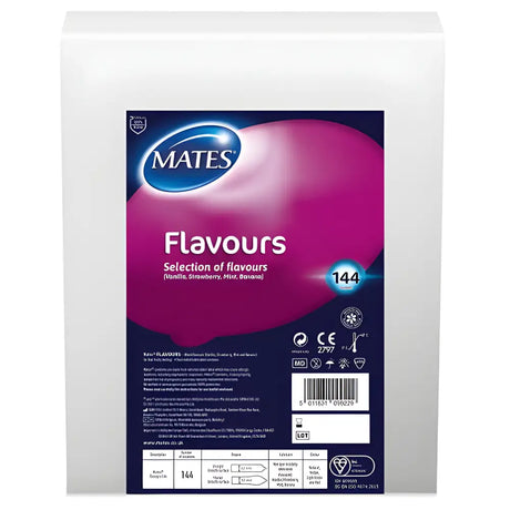 Mates Flavours Condom Bx144 Clinic Pack - Condoms - Save 25% - Bx144 - Fast Shipping - Sale United Kingdom Stoke-on-trent