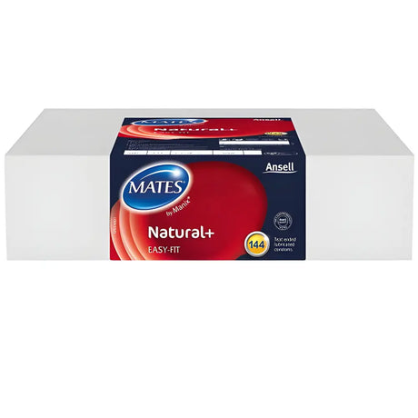 Mates Natural + Condoms 144 Clinic Pack - Save 30% - Natural + Fast Shipping - Sale United Kingdom Stoke-on-trent