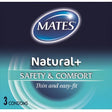 Mates Natural Condoms 3 Pack - Save 20% - Fast Shipping - Sale United Kingdom Stoke-on-trent