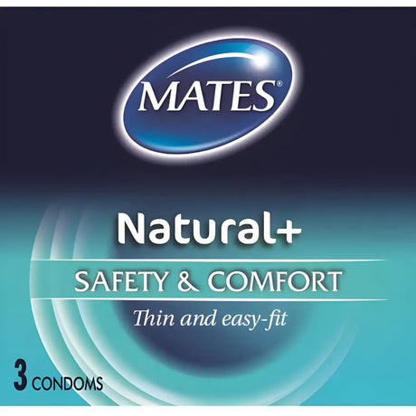 Mates Natural Condoms 3 Pack - Save 20% - Fast Shipping - Sale United Kingdom Stoke-on-trent