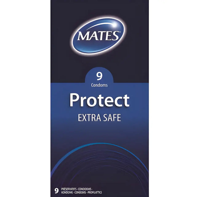 Mates Protect Extra Safe Condoms 9 Pack - Save 20% - Fast Shipping - Sale United Kingdom Stoke-on-trent