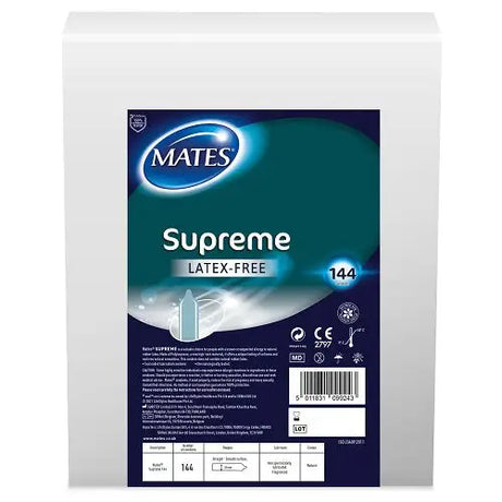 Mates Supreme Condom Bx144 Clinic Pack - Condoms - Save 15% - Bx144 - Fast Shipping - Sale United Kingdom Stoke-on-trent