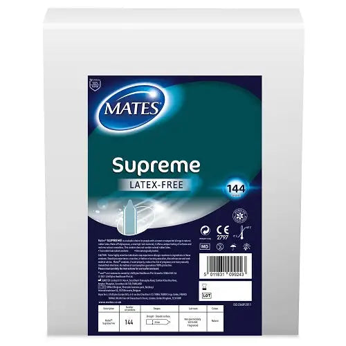 Mates Supreme Condom Bx144 Clinic Pack - Condoms - Save 15% - Bx144 - Fast Shipping - Sale United Kingdom Stoke-on-trent
