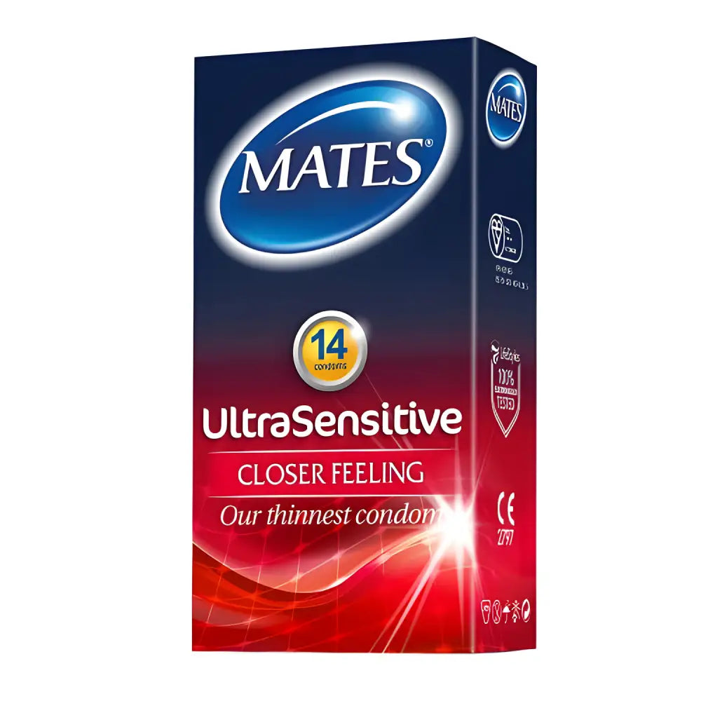 Mates Ultra Sensitive Condoms 14 Pack - Save 25% - Fast Shipping - Sale United Kingdom Stoke-on-trent