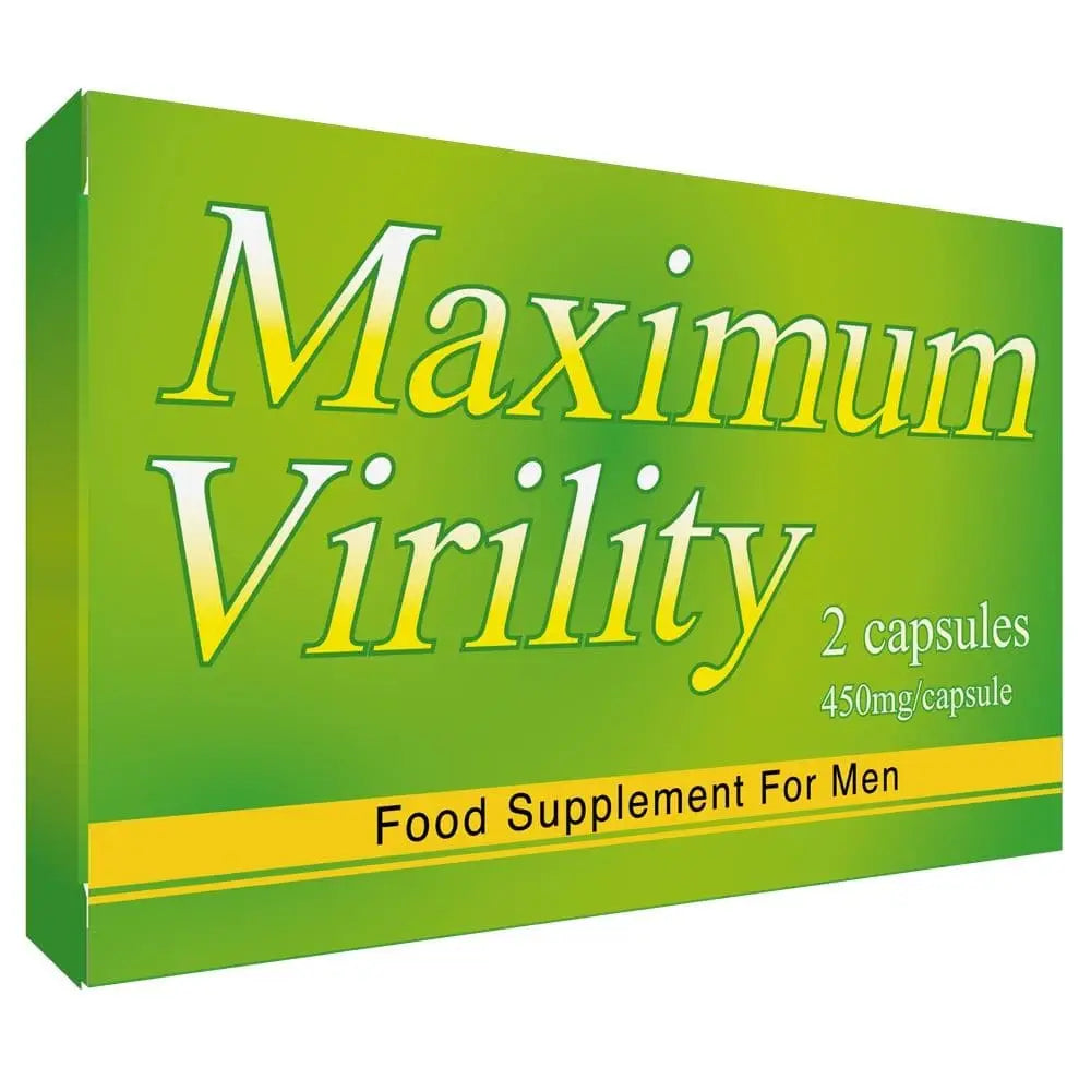 Maximum Virility Food Supplement 2 Pack Green - Vitamins & Supplements - Save 25% - Fast - Sale United Kingdom Stoke-on-trent