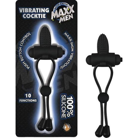 Maxx Men Vibrating Cocktie Black - Sex Toys