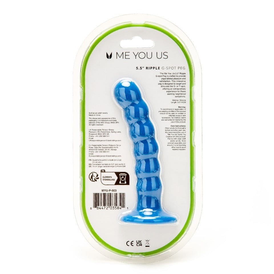 Me you us 5.5 Inch Ripple g Spot Peg Dildo - Save 20%