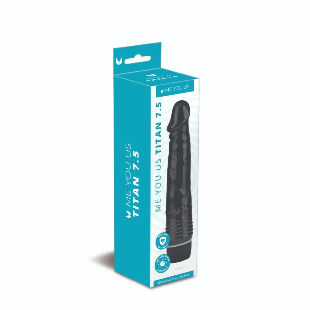 Me you us 7.5 Inch Titan Realistic Vibrator Black - Save 20% - you us - Fast - United Kingdom Stoke-on-trent