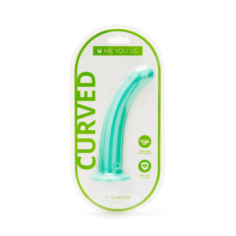 Me you us 7’’ Aqua Curved Silicone Dildo you us Fast Shipping United Kingdom Stoke on Trent