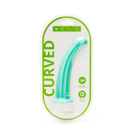 Me you us 7’’ Aqua Curved Silicone Dildo you us Fast Shipping United Kingdom Stoke on Trent