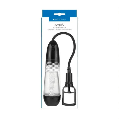 Me you us Amplify Pump Masturbator Clear/black - Sex Toys - Save 30% - you us Clear/black - Fast Shipping - Sale United Kingdom