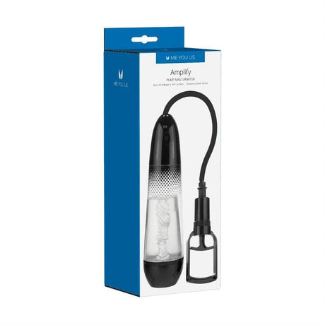 Me you us Amplify Pump Masturbator Clear/black - Sex Toys - Save 30% - Sale