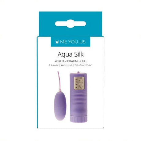 Me You Us Aqua Silk Vibrating Bullet Violet - Sex Toys