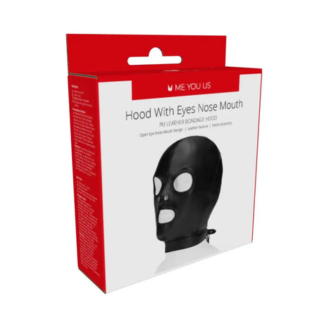 Me you us Black Hood with Eyes Nose Mouth - Sex Toys - Save 25% - you us - Fast Shipping - Sale United Kingdom Stoke-on-trent