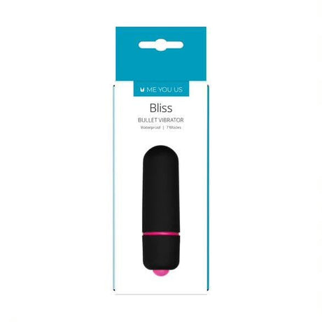 Me You Us Bliss 7 Mode Mini Bullet Vibrator Black - Sex Toys