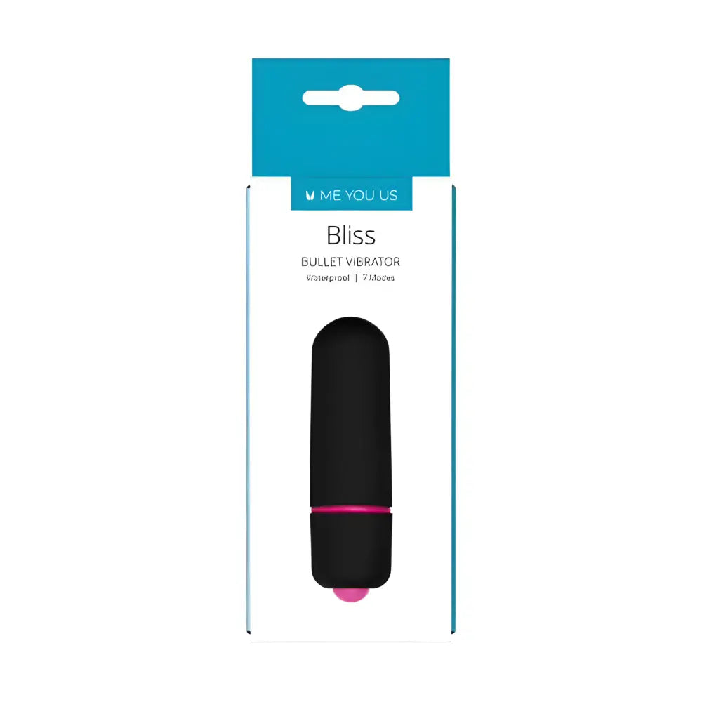 Me you us Bliss 7 Mode Mini Bullet Vibrator Black - Sex Toys - Save 25% - you us - Fast Shipping - United Kingdom Stoke-on-trent