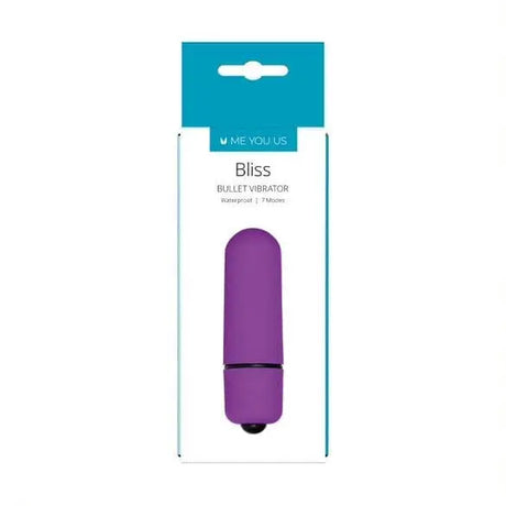 Me you us Bliss 7 Mode Mini Bullet Vibrator Purple - Sex Toys - Save 25% - you us - Fast Shipping - United Kingdom Stoke-on-trent