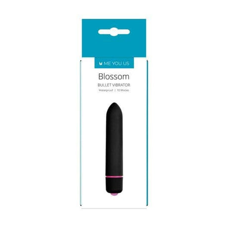 Me You Us Blossom 10 Mode Bullet Vibrator Black - Sex Toys