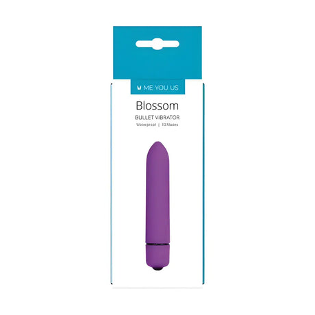 Me you us Blossom 10 Mode Bullet Vibrator Purple - Sex Toys - Save 25% - you us - Fast Shipping - United Kingdom Stoke-on-trent