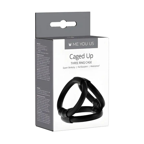 Me you us Caged Up Cock Cage Black - Sex Toys - Save 25% - you us - Fast Shipping - Sale United Kingdom Stoke-on-trent