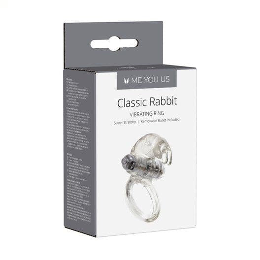 Me You Us Classic Rabbit Cock Ring Transparent - Sex Toys