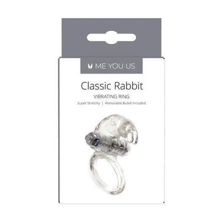 Me You Us Classic Rabbit Cock Ring Transparent - Sex Toys