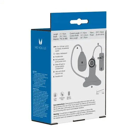 Me you us Clitoral Masseuse Vibrating Clit Pump Transparent - you us - Fast - Sex Toys United Kingdom Stoke-on-trent