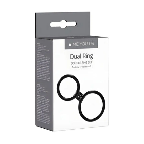 Me you us Dual Ring Cock Black - Sex Toys - Save 30% - you us - Fast Shipping - Sale United Kingdom Stoke-on-trent
