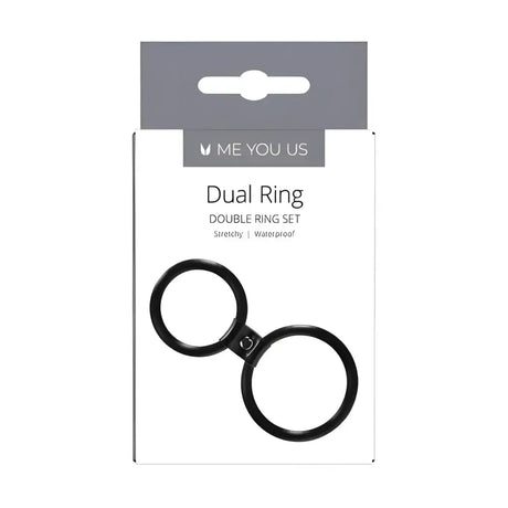 Me you us Dual Ring Cock Black - Sex Toys - Save 30% - you us - Fast Shipping - Sale United Kingdom Stoke-on-trent