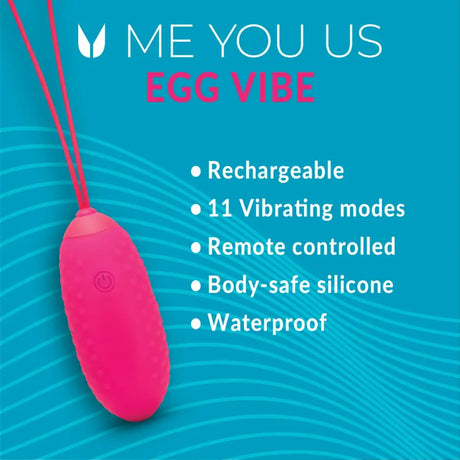 Me you us Egg Hot Pink - you us - Fast Shipping - Vibrator United Kingdom Stoke-on-trent