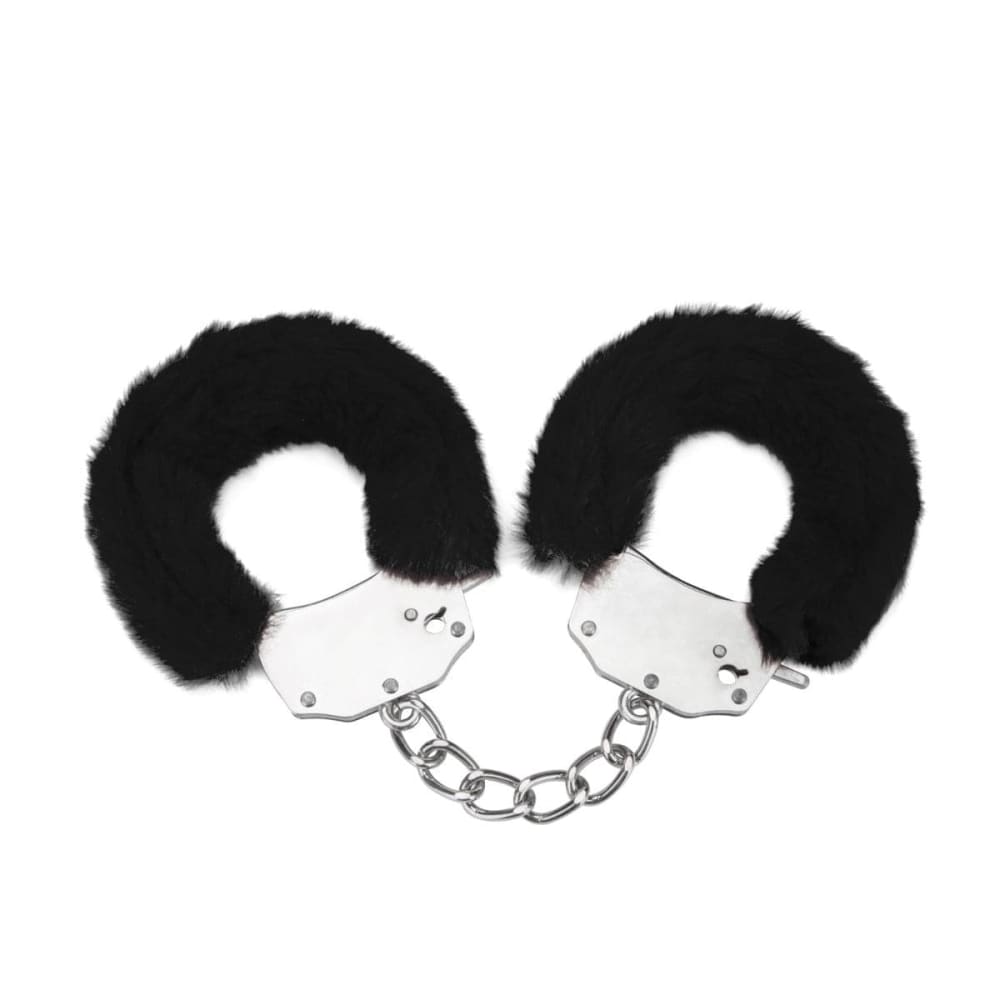 Me you us Furry Handcuffs Black - Sex Toys - Save 20% - Sale