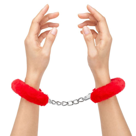 Me you us Furry Handcuffs Red - Sex Toys - Save 25% - Sale