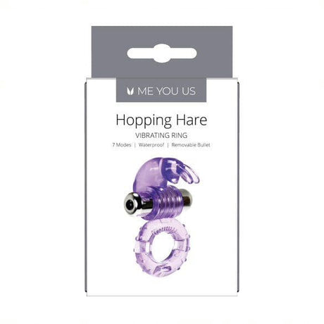 Me You Us Hopping Hare Cock Ring Purple - Sex Toys