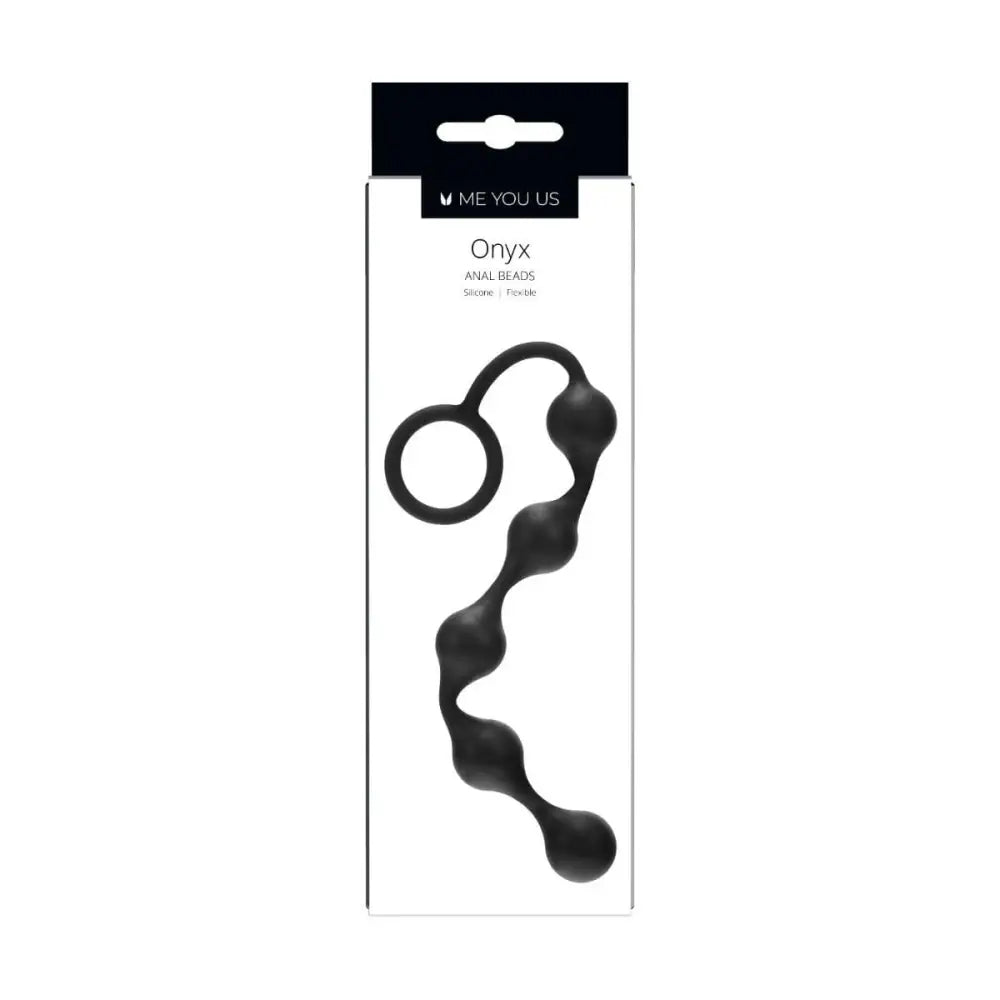 Me you us Onyx Silicone Anal Beads Black - Sex Toy - Save 15% - you us - Fast Shipping - Dildos United Kingdom Stoke-on-trent