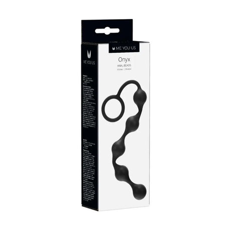 Me you us Onyx Silicone Anal Beads Black - Sex Toy - Save 15% - you us - Fast Shipping - Dildos United Kingdom Stoke-on-trent