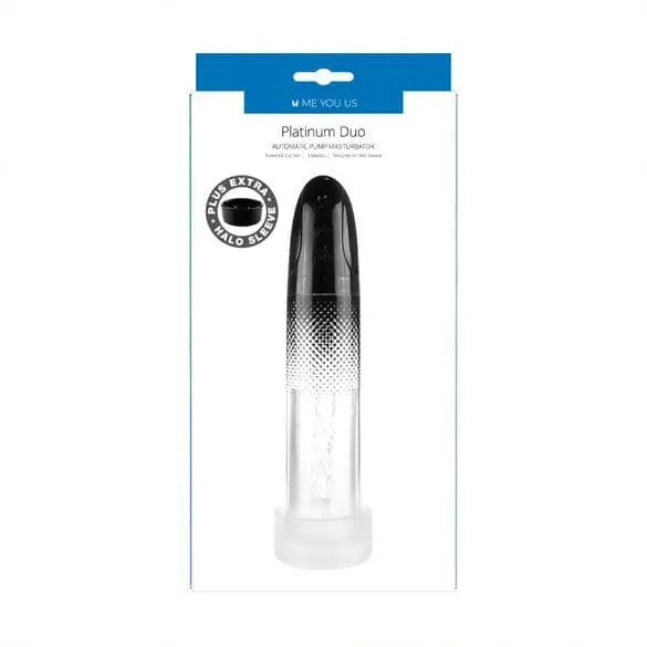 Me you us Platinum Duo Automatic Pump Masturbator Clear/black - Sex Toys - Save 30% - you us Clear/black - Fast - Sale United Kingdom