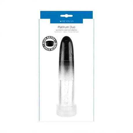 Me you us Platinum Duo Automatic Pump Masturbator Clear/black - Sex Toys - Save 30% - you us Clear/black - Fast - Sale United Kingdom