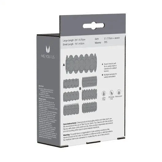Me you us Sensational Seven Textured Sleeves Transparent Small - Sex Toys - Save 25% - you us - Fast - Sale United Kingdom Stoke-on-trent