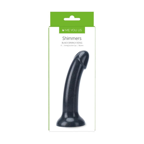 Me you us Shimmers Sparkly Dong Black (6’’) - Save 25% - Dildo