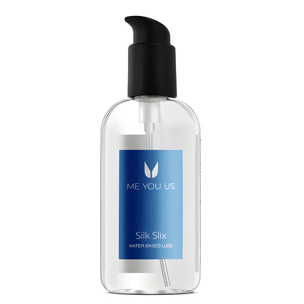 Me you us Silk Slix Water Based Lubricant Pump Bottle White 250ml - Personal Lubricants - Save 25% - you us - Sale United Kingdom