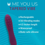 Me you us Tapered Purple - you us - Fast Shipping - Vibrator United Kingdom Stoke-on-trent