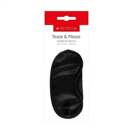 Me you us Tease and Please Padded Blindfold Black - Sex Toys - Save 20% - Sale