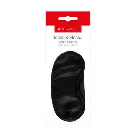 Me you us Tease and Please Padded Blindfold Black - Sex Toys - Save 25% - you us and - Fast Shipping - Sale United Kingdom Stoke-on-trent