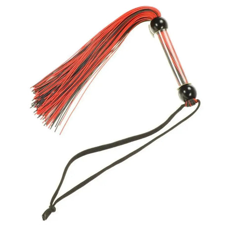 Me you us Tease and Please Silicone Flogger Black/red for Women Men Couples Bondage Bdsm Kinky Whip Adults - Original Sexy Emporium United