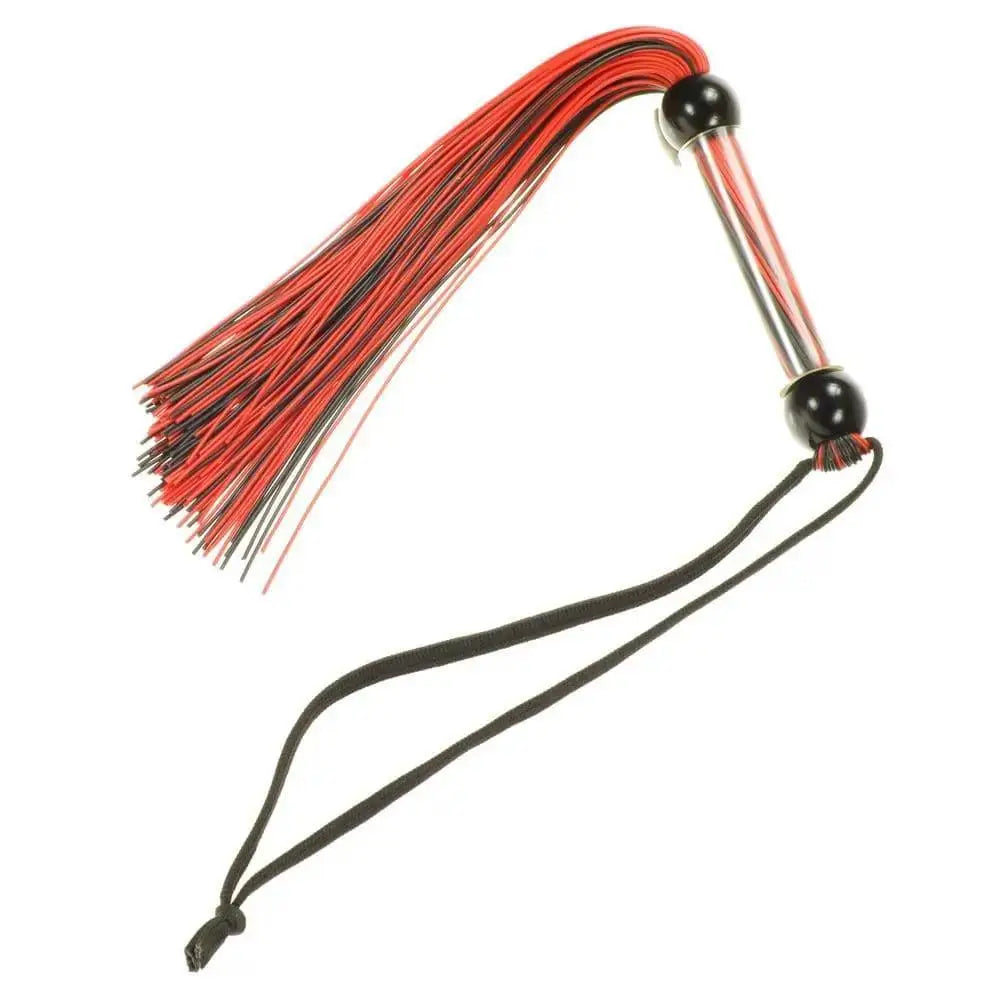 Me you us Tease and Please Silicone Flogger Black/red for Women Men Couples Bondage Bdsm Kinky Whip Adults - Original Sexy Emporium United