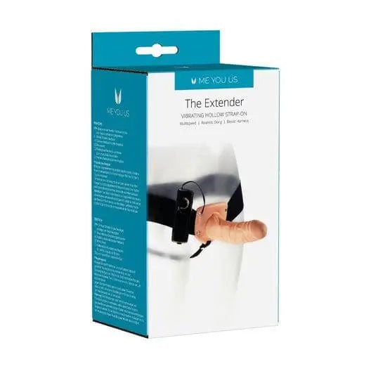 Me you us the Extender Hollow Vibrating Strap-on Flesh 6 Inch - Save 25% - you us the Strap-on - Fast - Dildos United Kingdom Stoke-on-trent
