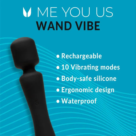 Me you us Wand Black - you us - Fast Shipping - Vibrator United Kingdom Stoke-on-trent